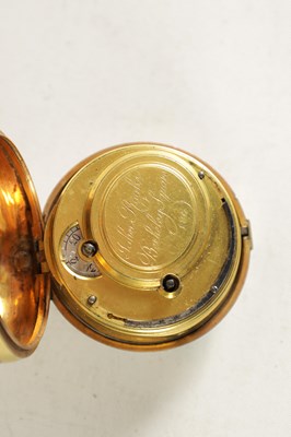Lot 235 - JOHN ROOKE, BERKELEY SQUARE, LONDON. A GILT PAIR CASED VERGE POCKET WATCH