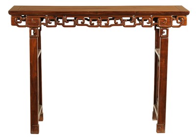 Lot 208 - A 19TH CENTURY CHINESE HARDWOOD ALTAR TABLE POSSIBLY HUANGHUALI