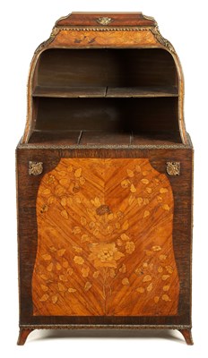 Lot 667 - AN 18TH CENTURY FRENCH ORMOLU MOUNTED MARQUETRY KINGWOOD AND ROSEWOOD SIDE CABINET