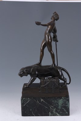 Lot 565 - BORNAY A BRONZE ART DECO SCULPTURE OF A NUDE...