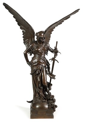 Lot 588 - JULES FELIX COUTAN (1848 -1939) A GOOD 19TH CENTURY FIGURAL BRONZE SCULPTURE