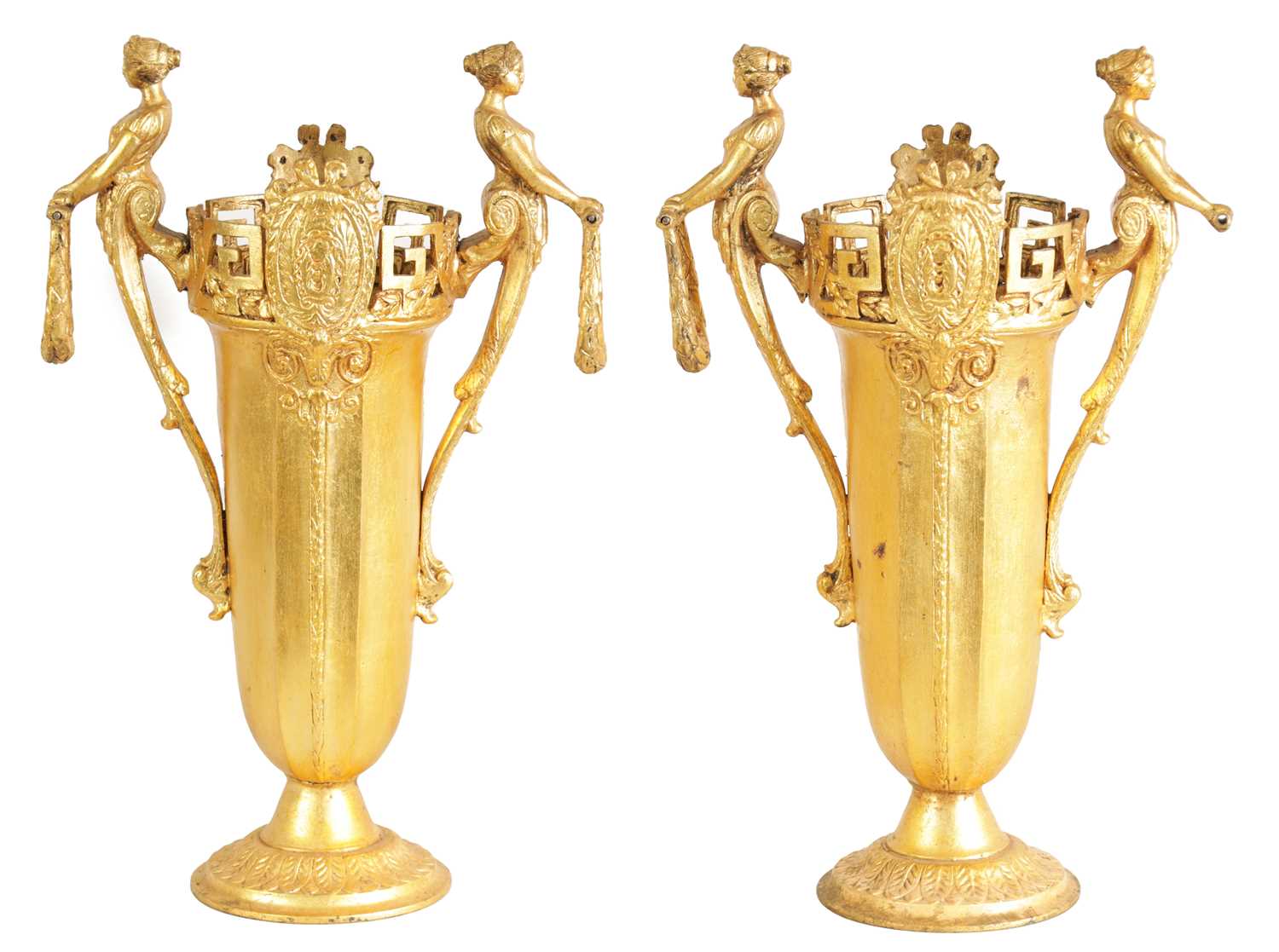 Lot 570 - A PAIR OF LATE 19TH CENTURY FRENCH GILT