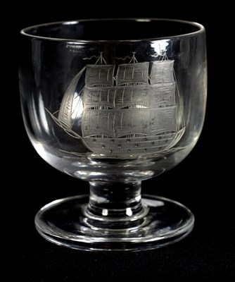 Lot 16 - A LATE REGENCY GLASS RUMMER