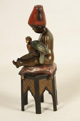 Lot 606 - AN EARLY 20TH CENTURY ARGENTOR VIENNA COLD PAINTED BRONZE SCULPTURE