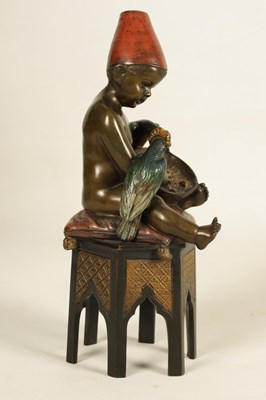 Lot 606 - AN EARLY 20TH CENTURY ARGENTOR VIENNA COLD PAINTED BRONZE SCULPTURE