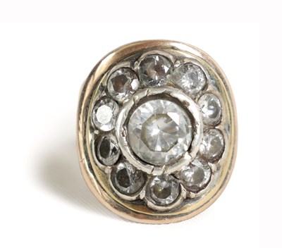 Lot 224 - A LATE 19TH CENTURY GOLD METAL DRESS RING