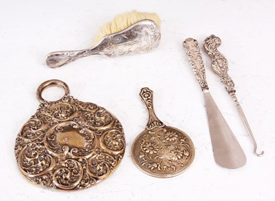 Lot 321 - A MINATURE MIXED AMERICAN SILVER DRESSING...
