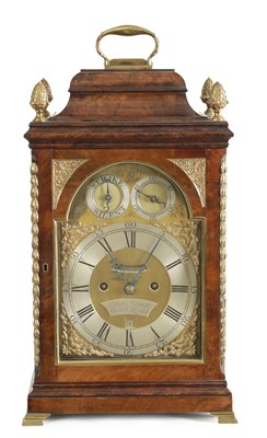 Lot 423 - JOHN COWELL, CORNHILL, LONDON. A GEROGE III ORMOLU MOUNTED VERGE BRACKET CLOCK