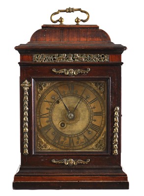 Lot 402 - VILLA CVOE, ROMA. AN 18TH CENTURY ROSEWOOD ITALIAN BRACKET CLOCK