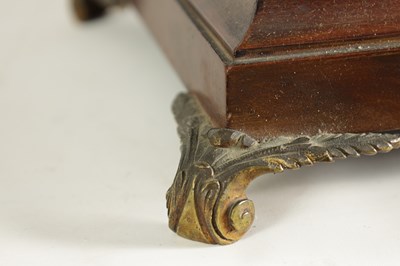 Lot 766 - SIMPSON WIGTON LONDON. A 19TH CENTURY MAHOGANY BELL TOP BRACKET CLOCK