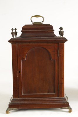 Lot 766 - SIMPSON WIGTON LONDON. A 19TH CENTURY MAHOGANY BELL TOP BRACKET CLOCK