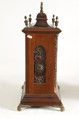Lot 766 - SIMPSON WIGTON LONDON. A 19TH CENTURY MAHOGANY BELL TOP BRACKET CLOCK