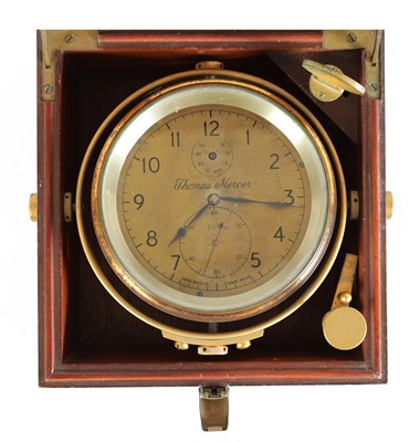 Lot 416 - THOMAS MERCER, A 20TH CENTURY TWO-DAY FUSEE MARINE CHRONOMETER