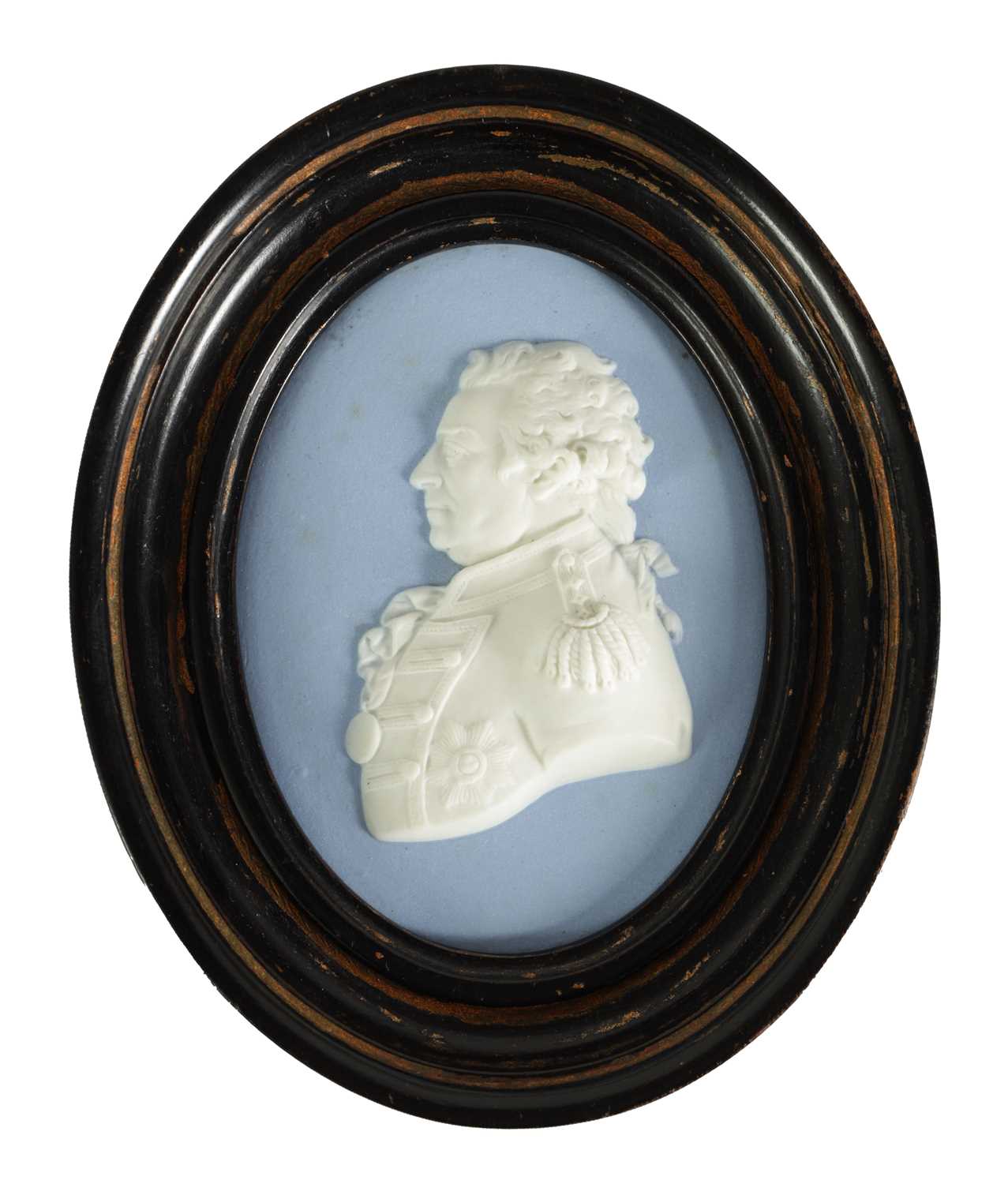 Lot 52 - AN LATE 18TH CENTURY WEDGWOOD PORTRAIT PLAQUE