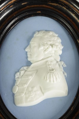 Lot 52 - AN LATE 18TH CENTURY WEDGWOOD PORTRAIT PLAQUE