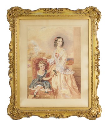 Lot 354 - A LARGE REGENCY WATERCOLOUR