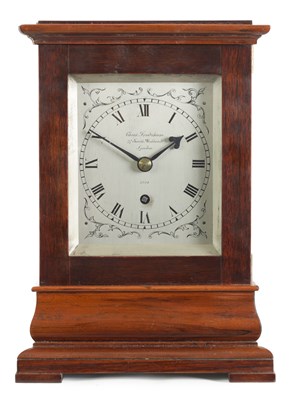 Lot 482 - CHARLES FRODSHAM, LONDON. A SMALL ROSEWOOD FUSEE LIBRARY CLOCK WITH LEVER ESCAPEMENT