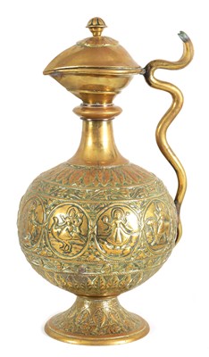 Lot 186 - A VERY LARGE EWER