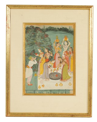 Lot 96 - A LATE 18TH/EARLY 19TH CENTURY INDIAN MINIATURE