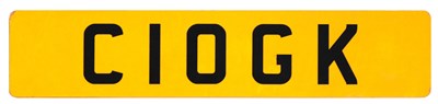 Lot 537 - C10GK 
 A personalised Vehicle REGISTRATION...