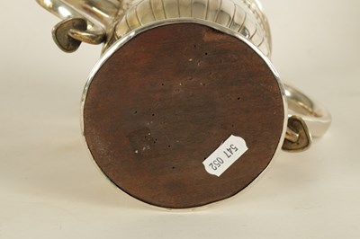 Lot 312 - A LATE GEORGIAN OLD SHEFFIELD PLATE TWO HANDLED TROPHY CUP