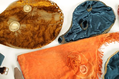 Lot 44 - AN ASSORTMENT OF SEVEN MUSETTE BAGS AND THREE BELLOWS