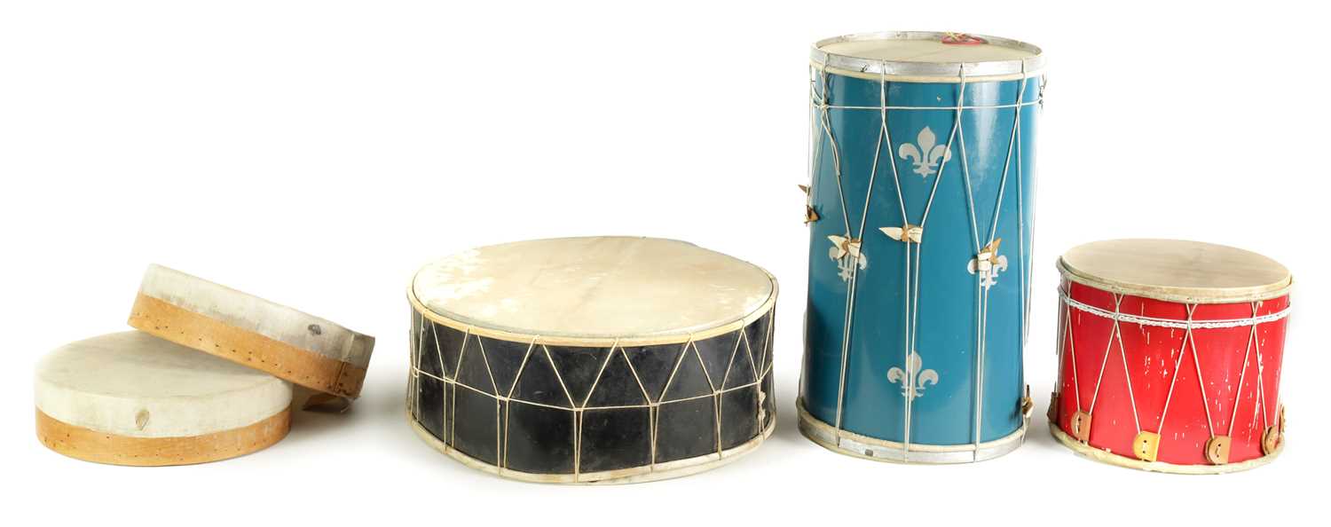 Lot 149 - A COLLECTION OF FIVE DRUMS