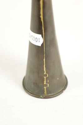 Lot 41 - A LEATHER CASED HUNTING HORN BY J. SCHOMBERG & SONS, LONDON