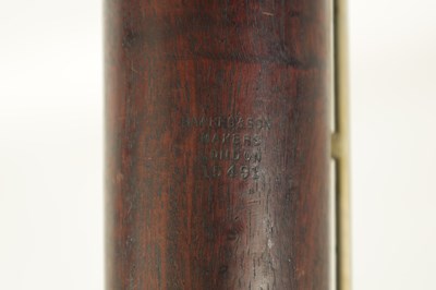 Lot 106 - AN EARLY 20TH CENTURY HAWKES & SON LONDON, EXCELSIOR SONORUS CLASS HARDWOOD BASSOON