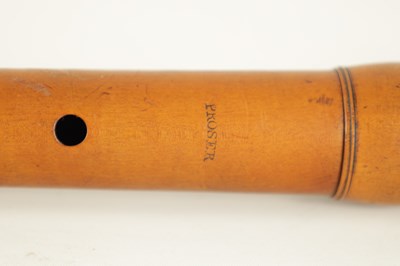 Lot 42 - A LATE 18TH CENTURY FLUTE MADE BY PROSER