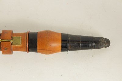 Lot 72 - A 19TH CENTURY BOXWOOD AND EBONY CLARINET BY LEONHARDT