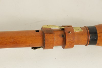 Lot 72 - A 19TH CENTURY BOXWOOD AND EBONY CLARINET BY LEONHARDT