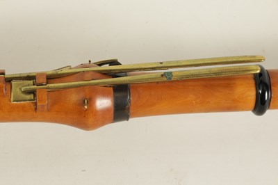 Lot 72 - A 19TH CENTURY BOXWOOD AND EBONY CLARINET BY LEONHARDT