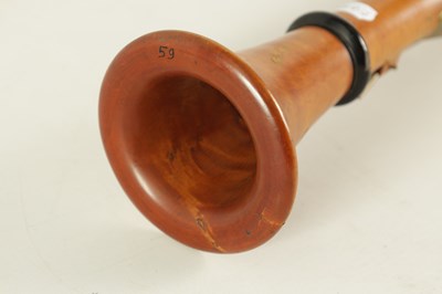 Lot 72 - A 19TH CENTURY BOXWOOD AND EBONY CLARINET BY LEONHARDT