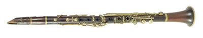 Lot 100 - A VINTAGE ROSEWOOD BESSON CLARINET