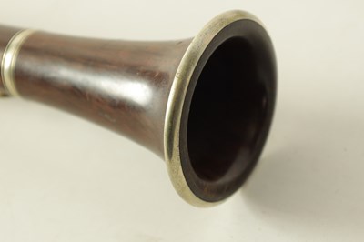 Lot 141 - A MID 20TH CENTURY MOUNTED ROSEWOOD CLARINET IN B