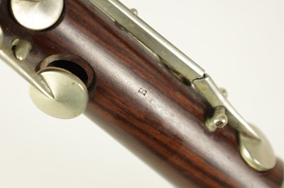 Lot 141 - A MID 20TH CENTURY MOUNTED ROSEWOOD CLARINET IN B