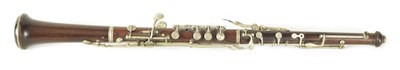 Lot 153 - A LATE 19TH CENTURY SLENDER ROSEWOOD OBOE