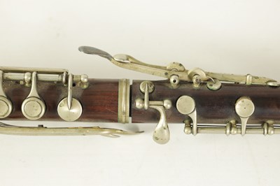 Lot 153 - A LATE 19TH CENTURY SLENDER ROSEWOOD OBOE