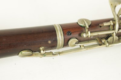 Lot 153 - A LATE 19TH CENTURY SLENDER ROSEWOOD OBOE