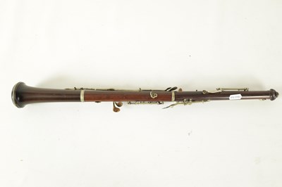 Lot 153 - A LATE 19TH CENTURY SLENDER ROSEWOOD OBOE