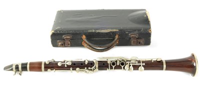 Lot 102 - A VINTAGE ROSEWOOD CLARINET