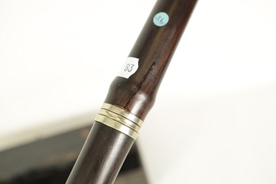 Lot 8 - A COLLECTION OF 19/20TH CENTURY ROSEWOOD FLUTES