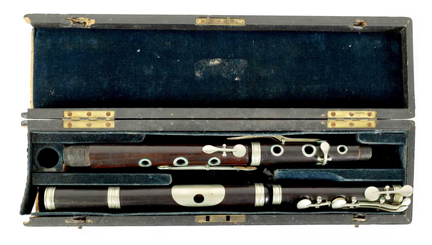 Lot 97 - A CASED ROSEWOOD CLASS A FLUTE BY T.E. PAGE, LONDON.