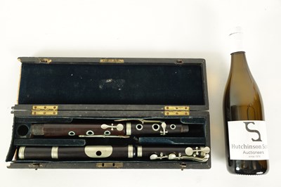 Lot 97 - A CASED ROSEWOOD CLASS A FLUTE BY T.E. PAGE, LONDON.