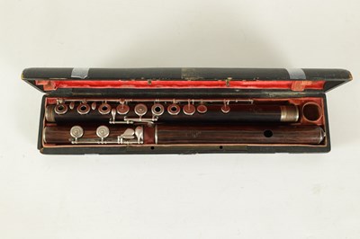 Lot 86 - A FINE CASED FRENCH FLUTE BY CLAIR GODFROY, A PARIS