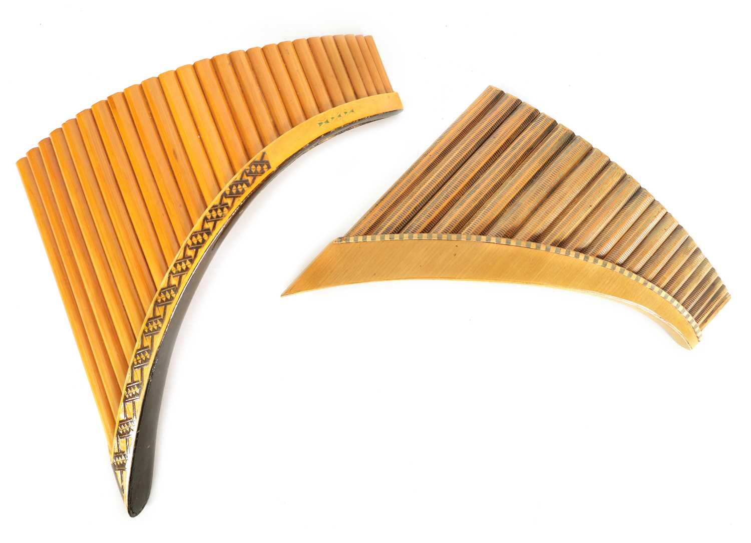 Lot 46 - TWO PROFESSIONAL PANPIPES