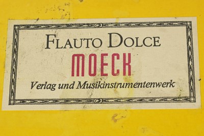 Lot 79 - A FLAUTO DOLCE MOECK RENAISSANCE TENOR RECORDER