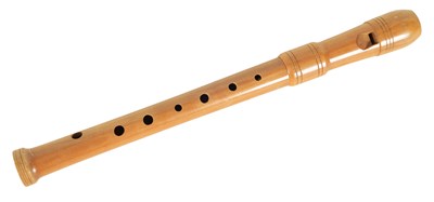 Lot 68 - A HOPF TWO PIECE SOPRANO RECORDER