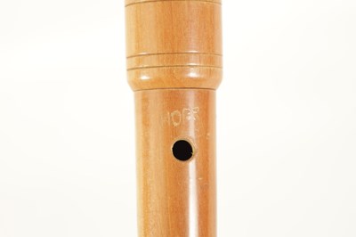 Lot 68 - A HOPF TWO PIECE SOPRANO RECORDER